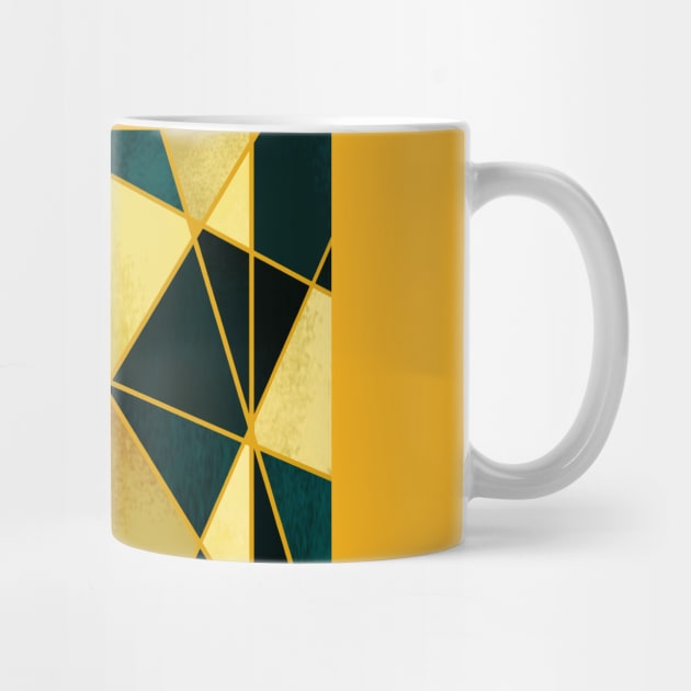 Abstract Gold and Green by Scratch